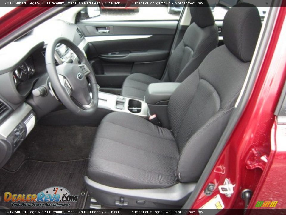 2012 Subaru Legacy 2.5i Premium Venetian Red Pearl / Off Black Photo #13
