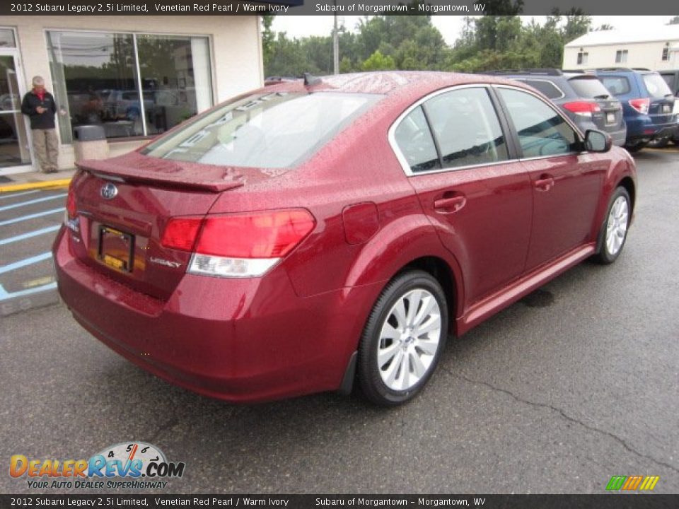 2012 Subaru Legacy 2.5i Limited Venetian Red Pearl / Warm Ivory Photo #7