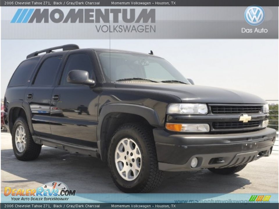 2006 Chevrolet Tahoe Z71 Black / Gray/Dark Charcoal Photo #1