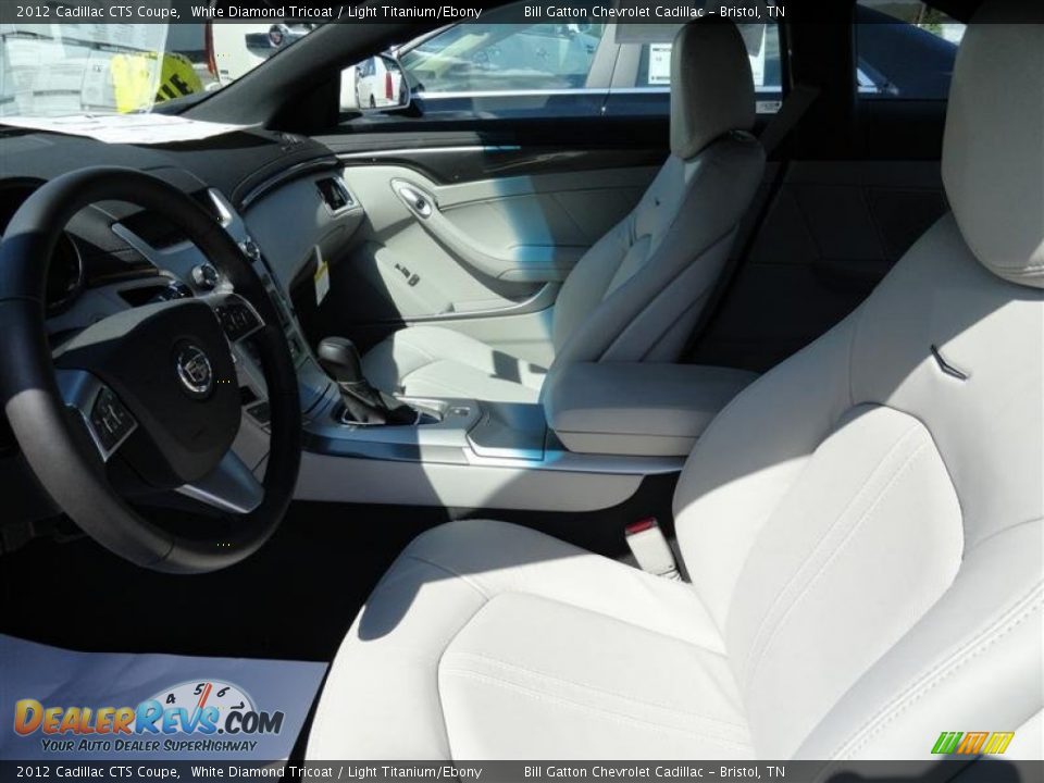 2012 Cadillac CTS Coupe White Diamond Tricoat / Light Titanium/Ebony Photo #3