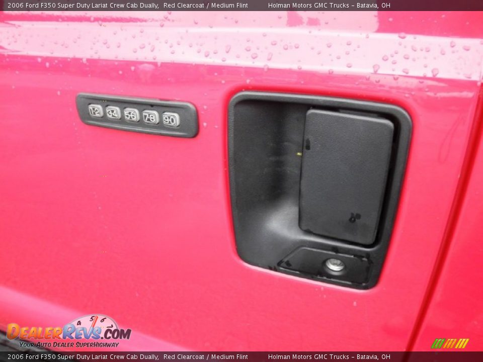 2006 Ford F350 Super Duty Lariat Crew Cab Dually Red Clearcoat / Medium Flint Photo #7