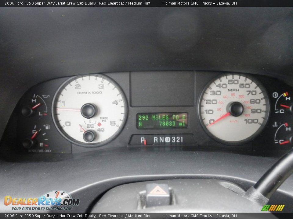 2006 Ford F350 Super Duty Lariat Crew Cab Dually Gauges Photo #14