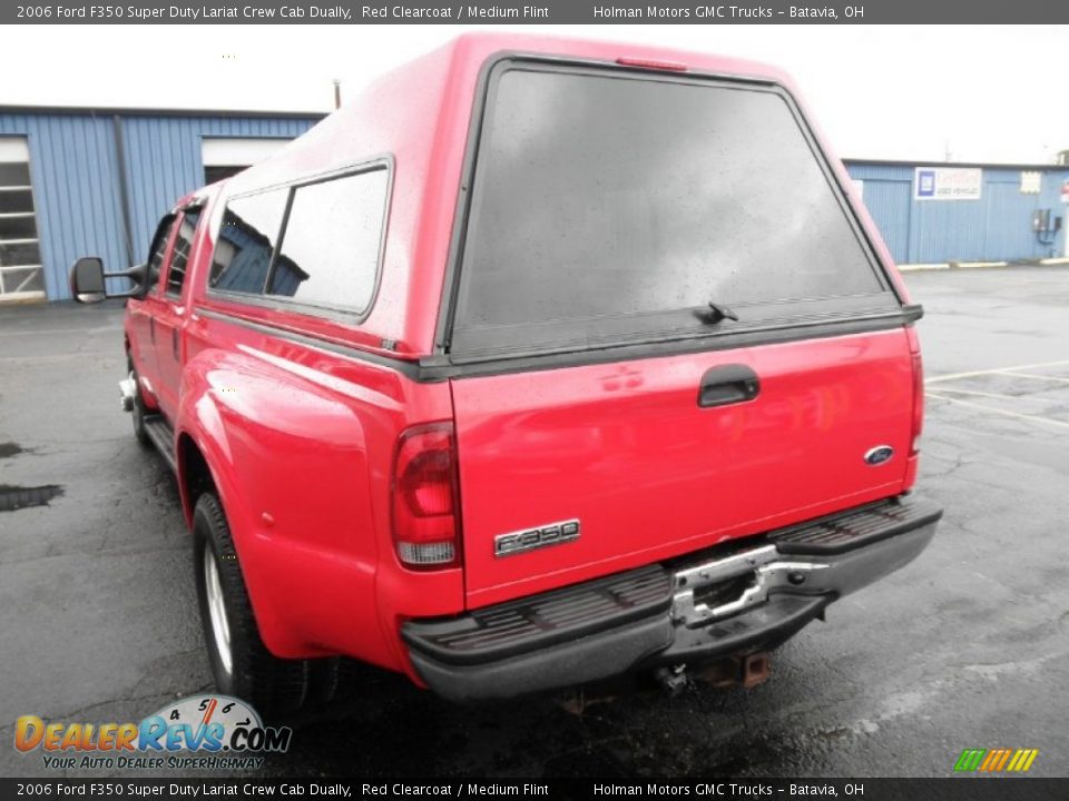 2006 Ford F350 Super Duty Lariat Crew Cab Dually Red Clearcoat / Medium Flint Photo #19