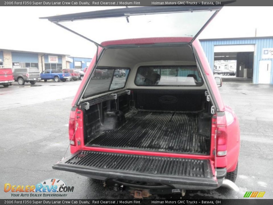 2006 Ford F350 Super Duty Lariat Crew Cab Dually Red Clearcoat / Medium Flint Photo #20