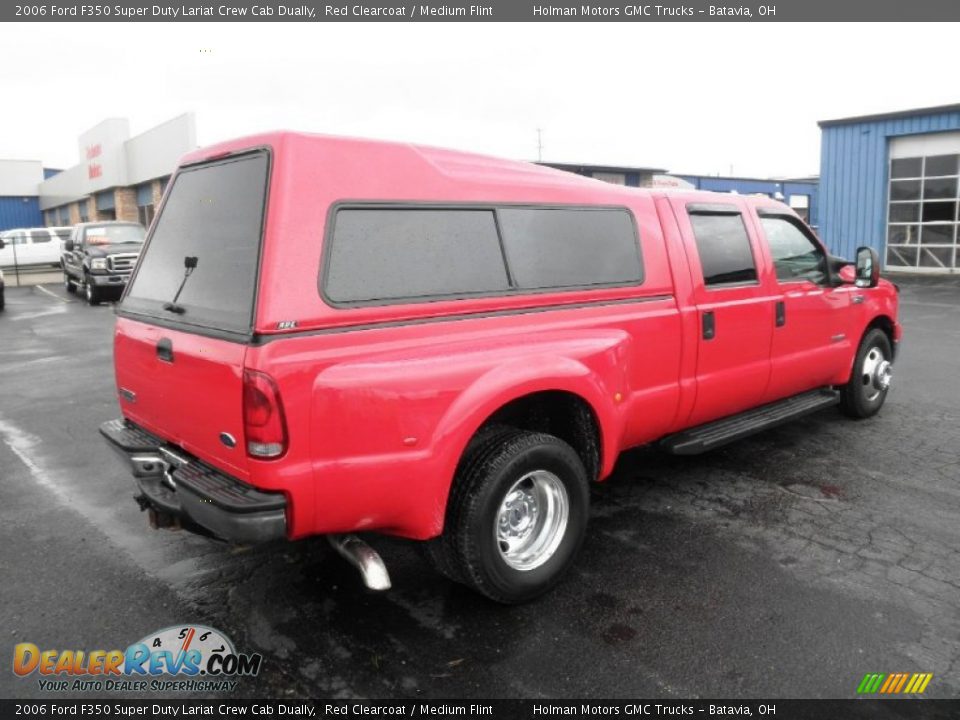 Red Clearcoat 2006 Ford F350 Super Duty Lariat Crew Cab Dually Photo #25