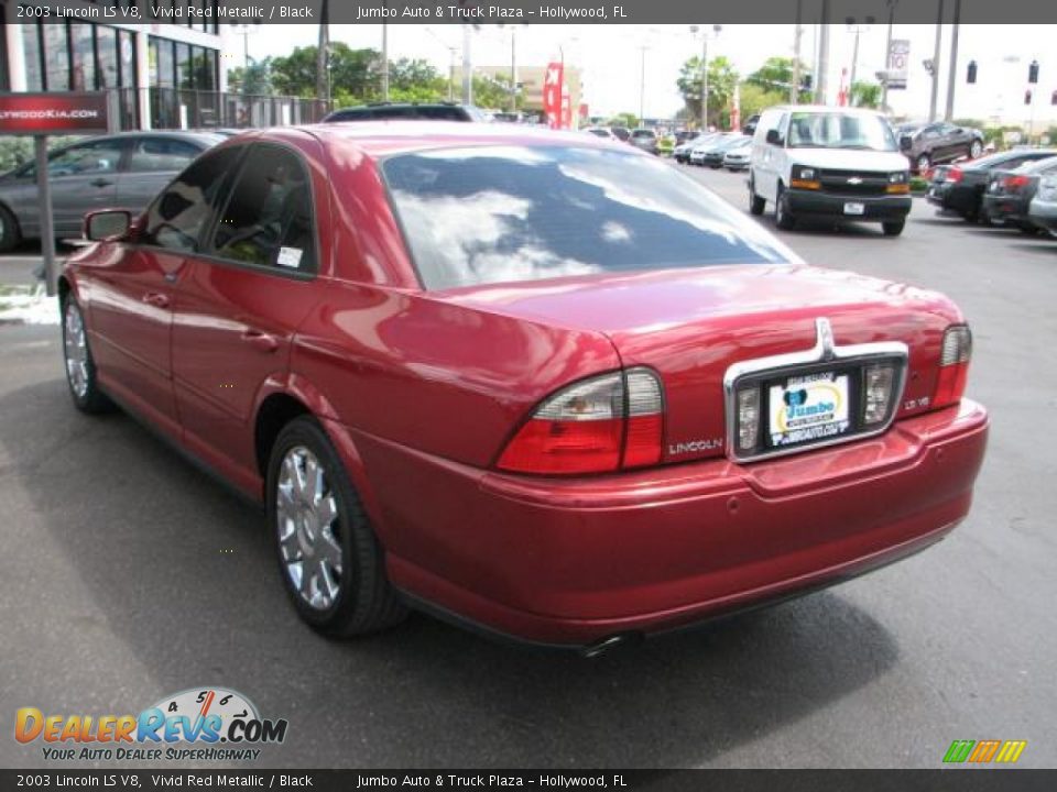 Vivid Red Metallic 2003 Lincoln LS V8 Photo #7