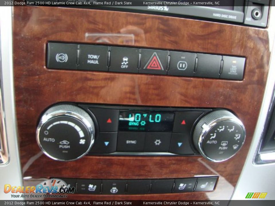 Controls of 2012 Dodge Ram 2500 HD Laramie Crew Cab 4x4 Photo #12