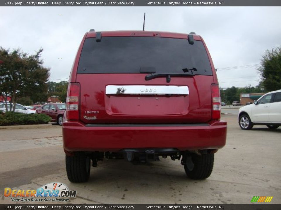 2012 Jeep Liberty Limited Deep Cherry Red Crystal Pearl / Dark Slate Gray Photo #3