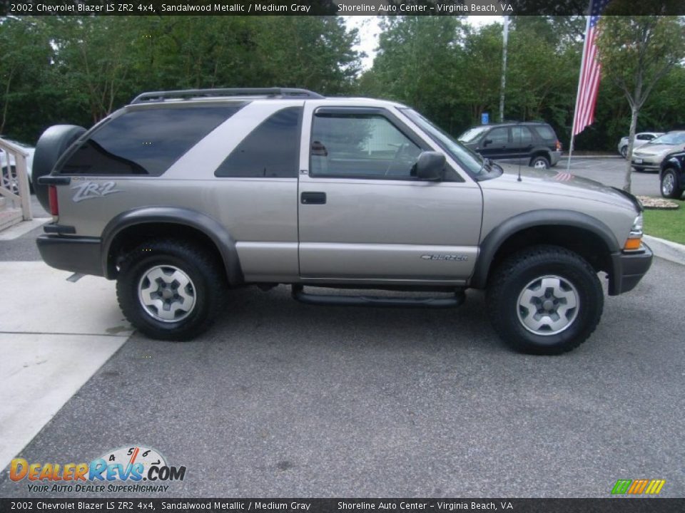 Sandalwood Metallic 2002 Chevrolet Blazer LS ZR2 4x4 Photo #4