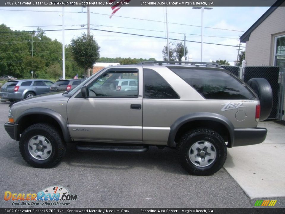 Sandalwood Metallic 2002 Chevrolet Blazer LS ZR2 4x4 Photo #8