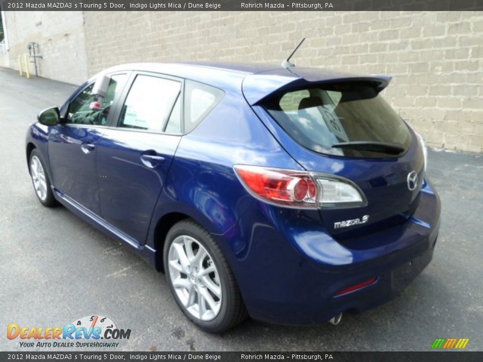 2012 Mazda MAZDA3 s Touring 5 Door Indigo Lights Mica / Dune Beige Photo #2