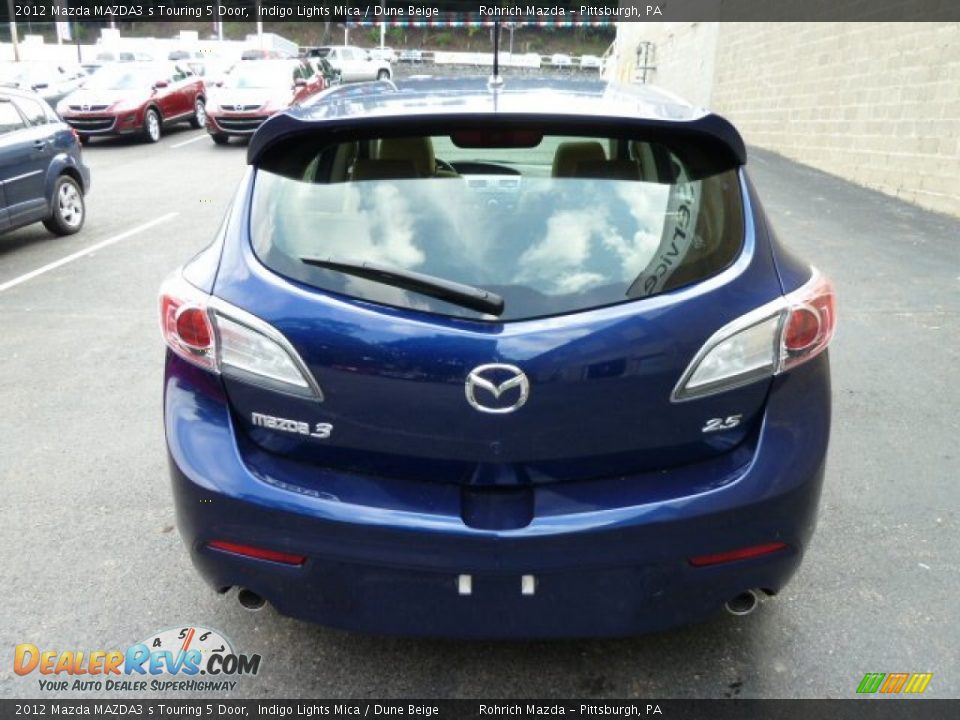 2012 Mazda MAZDA3 s Touring 5 Door Indigo Lights Mica / Dune Beige Photo #3