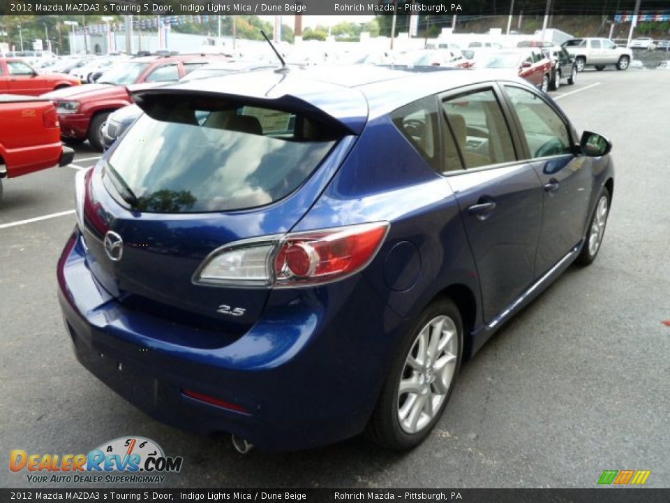 2012 Mazda MAZDA3 s Touring 5 Door Indigo Lights Mica / Dune Beige Photo #4