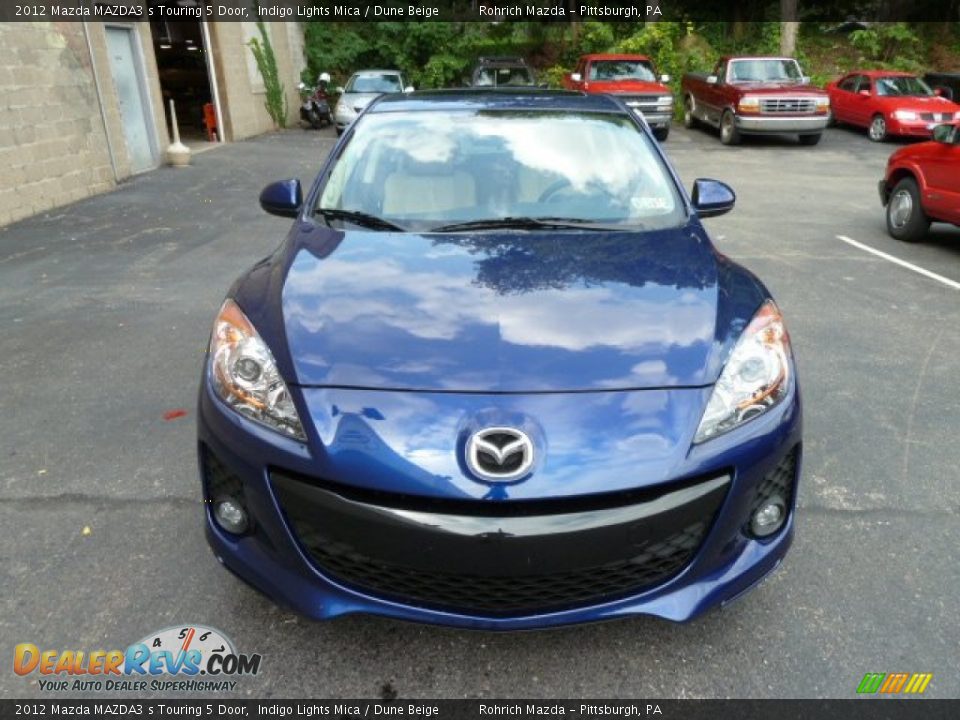 2012 Mazda MAZDA3 s Touring 5 Door Indigo Lights Mica / Dune Beige Photo #7