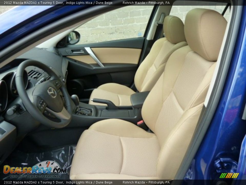 Dune Beige Interior - 2012 Mazda MAZDA3 s Touring 5 Door Photo #10