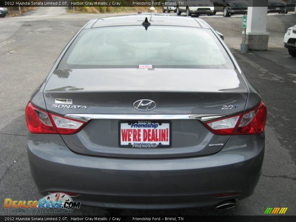 2012 Hyundai Sonata Limited 2.0T Harbor Gray Metallic / Gray Photo #7