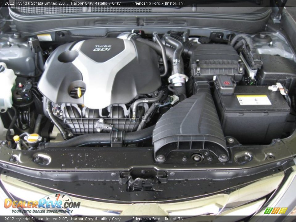 2012 Hyundai Sonata Limited 2.0T 2.0 Liter GDI Turbocharged DOHC 16-Valve D-CVVT 4 Cylinder Engine Photo #9
