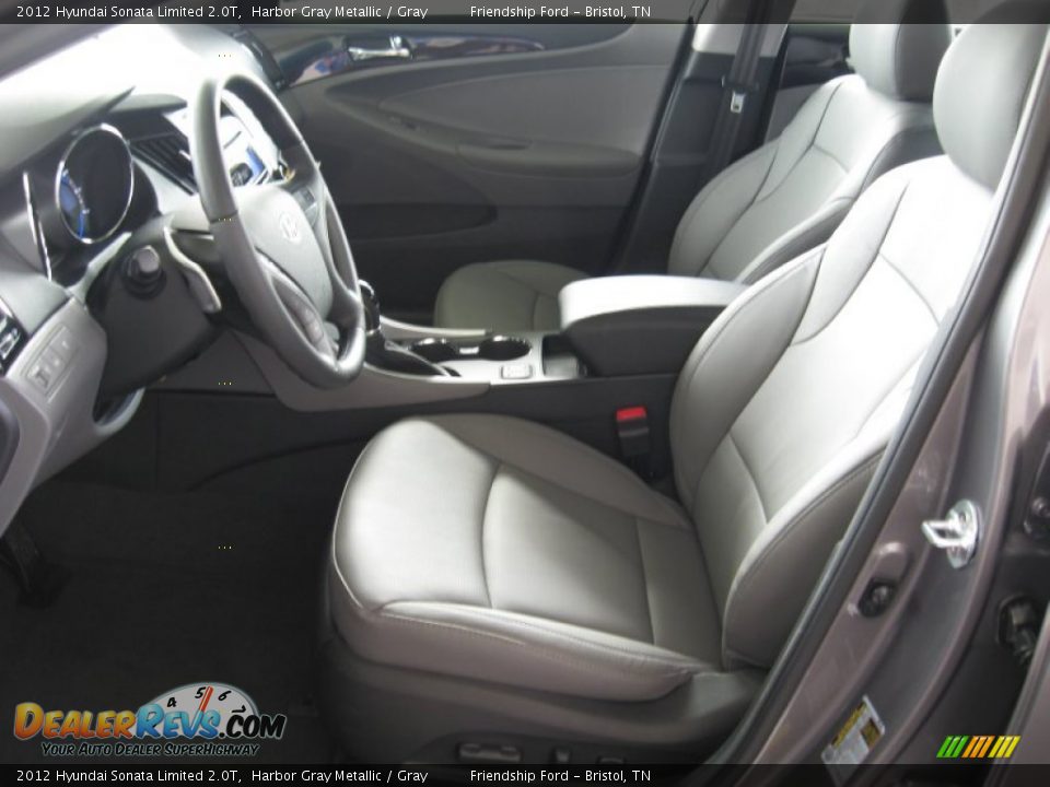 Gray Interior - 2012 Hyundai Sonata Limited 2.0T Photo #12