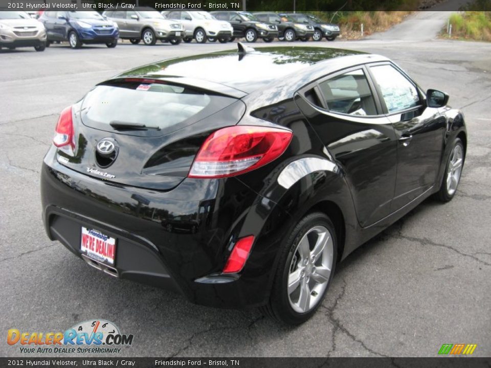 2012 Hyundai Veloster Ultra Black / Gray Photo #6