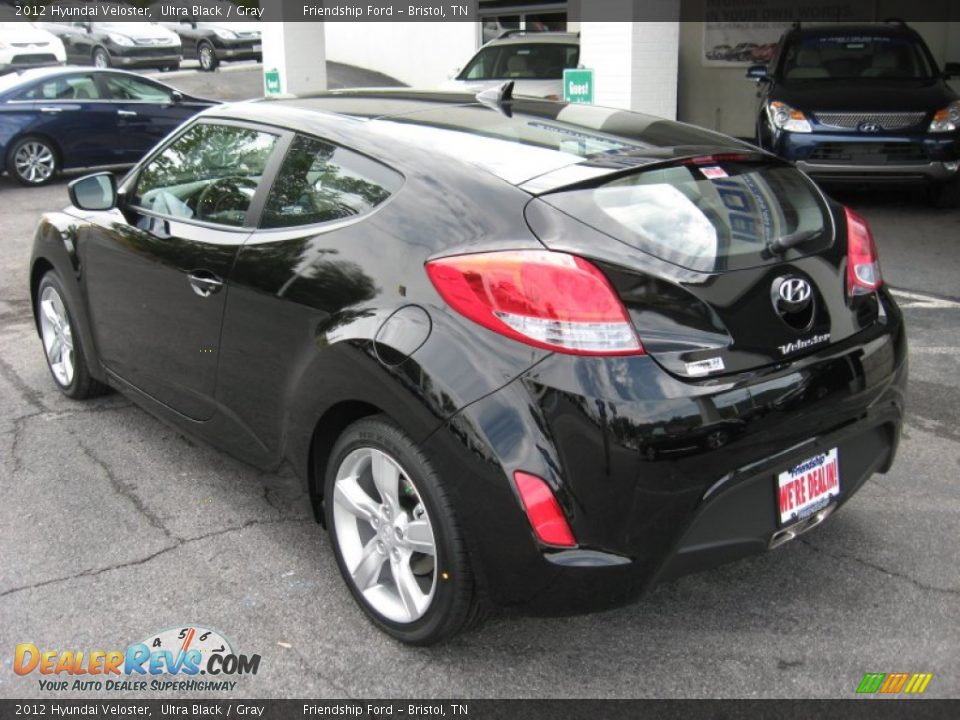 2012 Hyundai Veloster Ultra Black / Gray Photo #8