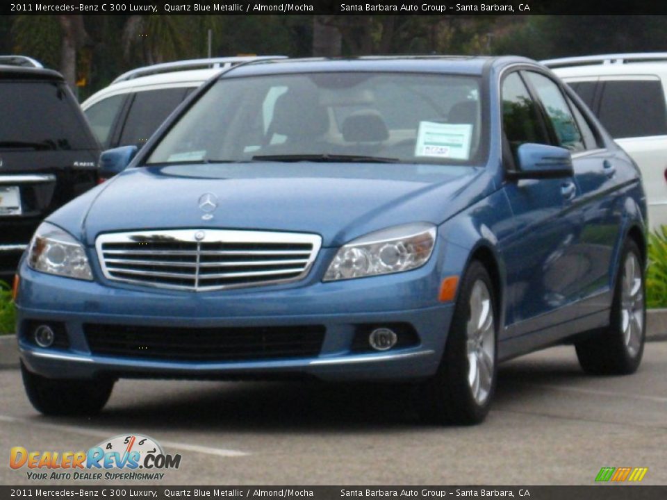 2011 Mercedes-Benz C 300 Luxury Quartz Blue Metallic / Almond/Mocha Photo #1