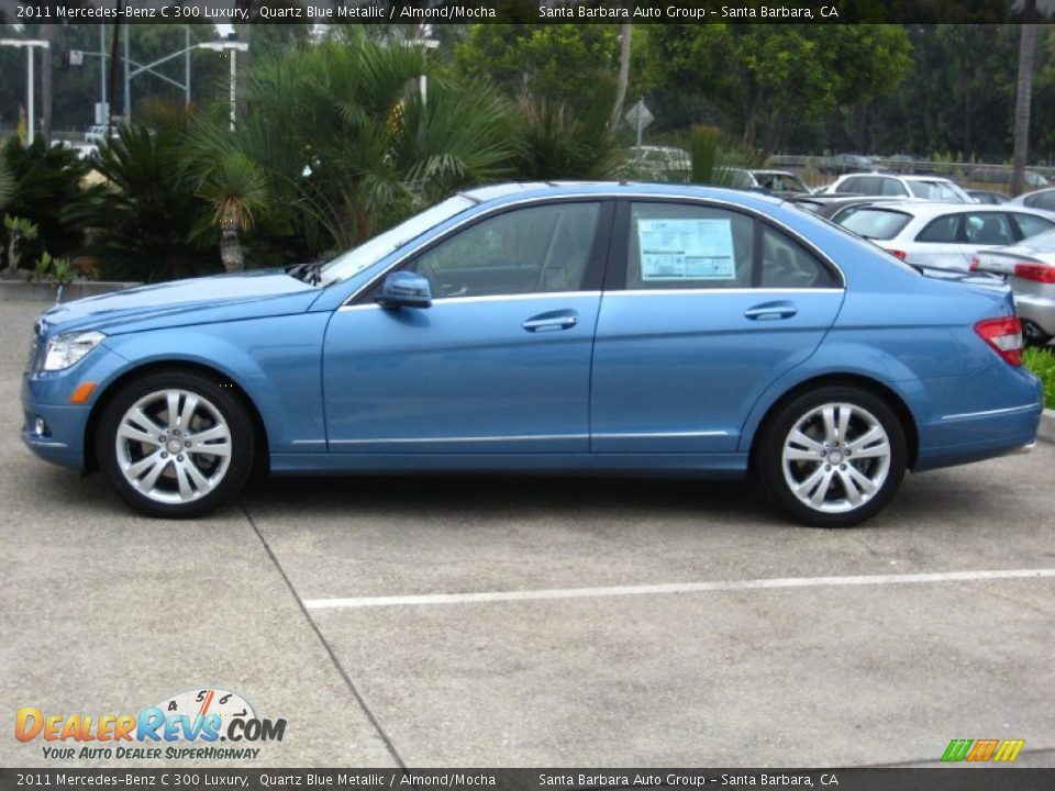 2011 Mercedes-Benz C 300 Luxury Quartz Blue Metallic / Almond/Mocha Photo #2