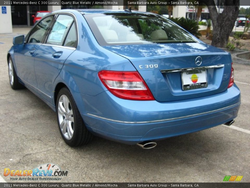 2011 Mercedes-Benz C 300 Luxury Quartz Blue Metallic / Almond/Mocha Photo #3