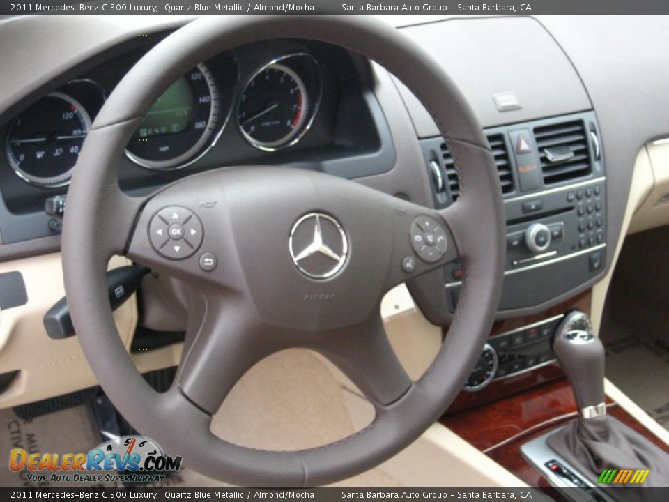 2011 Mercedes-Benz C 300 Luxury Quartz Blue Metallic / Almond/Mocha Photo #6