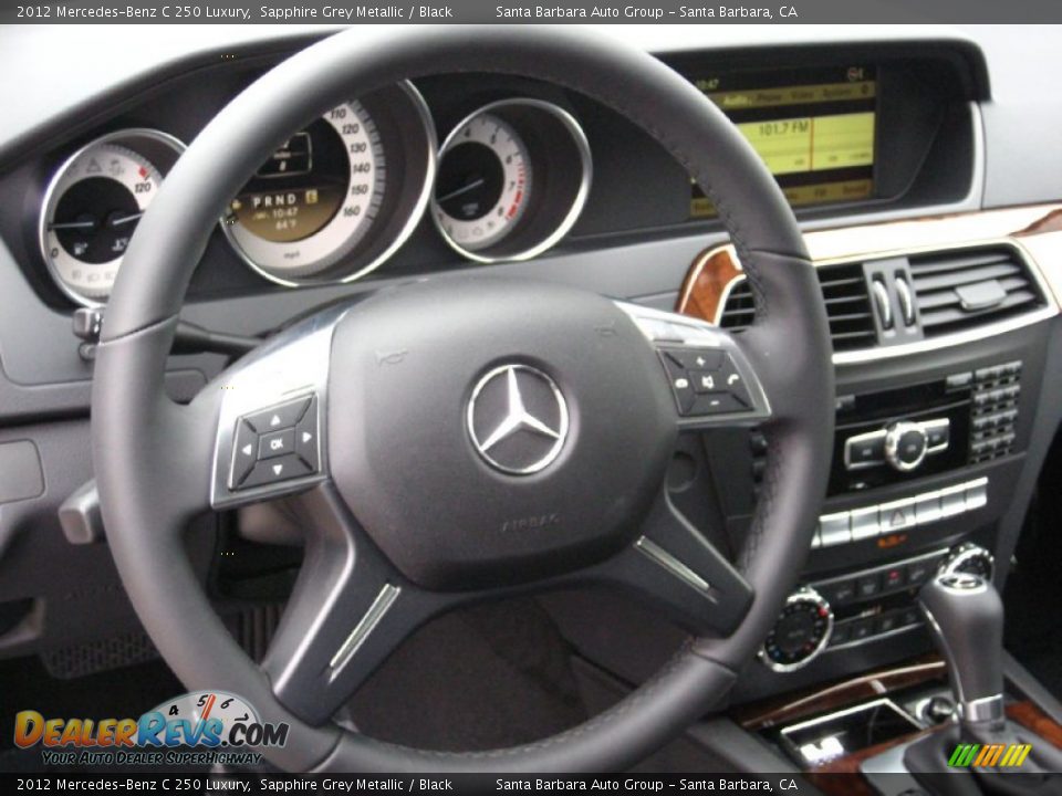 2012 Mercedes-Benz C 250 Luxury Steering Wheel Photo #6