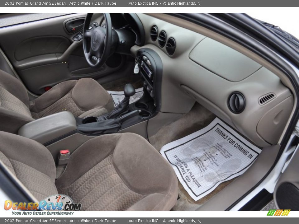 Dark Taupe Interior 2002 Pontiac Grand Am Se Sedan Photo