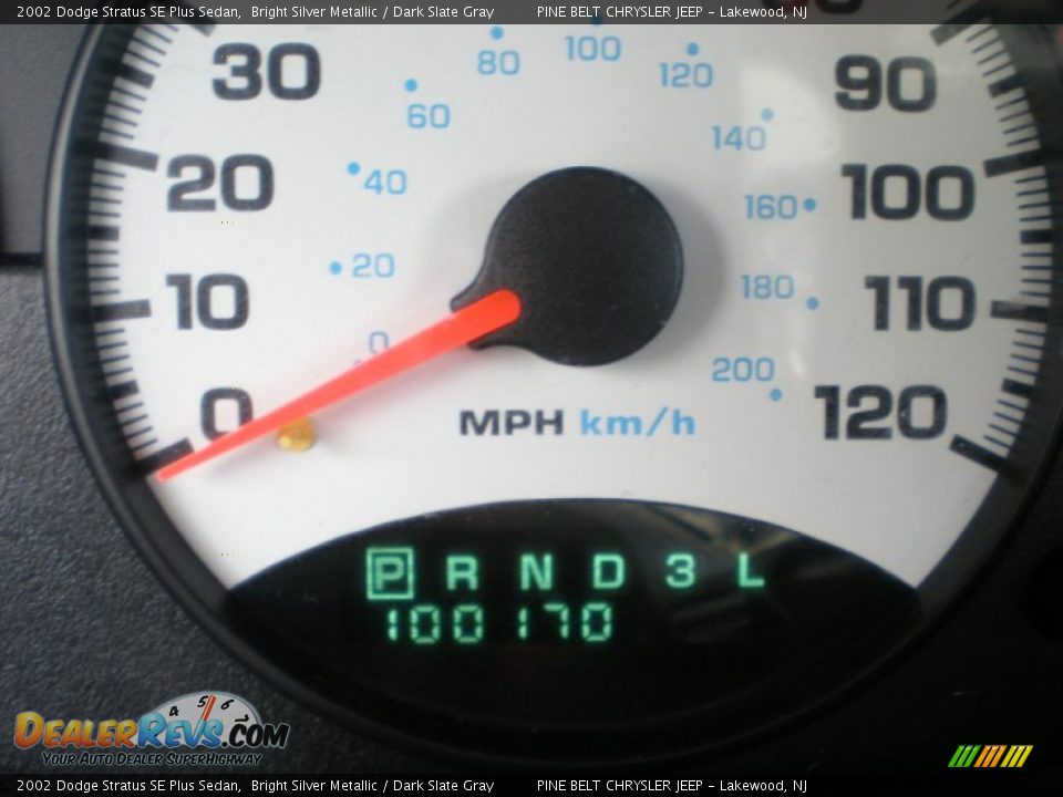 2002 Dodge Stratus SE Plus Sedan Bright Silver Metallic / Dark Slate Gray Photo #15
