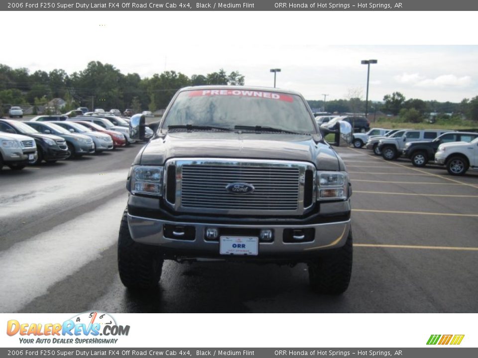 2006 Ford F250 Super Duty Lariat FX4 Off Road Crew Cab 4x4 Black / Medium Flint Photo #8