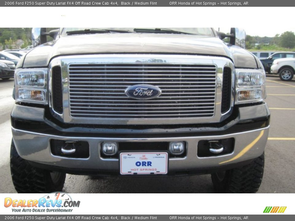 2006 Ford F250 Super Duty Lariat FX4 Off Road Crew Cab 4x4 Black / Medium Flint Photo #9