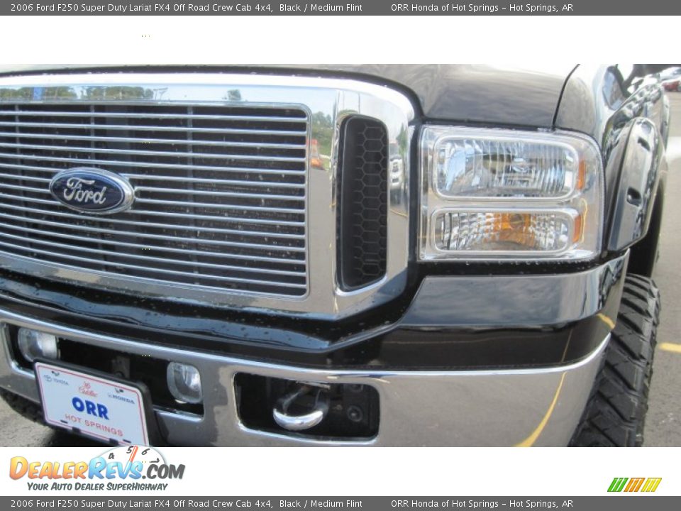 2006 Ford F250 Super Duty Lariat FX4 Off Road Crew Cab 4x4 Black / Medium Flint Photo #10