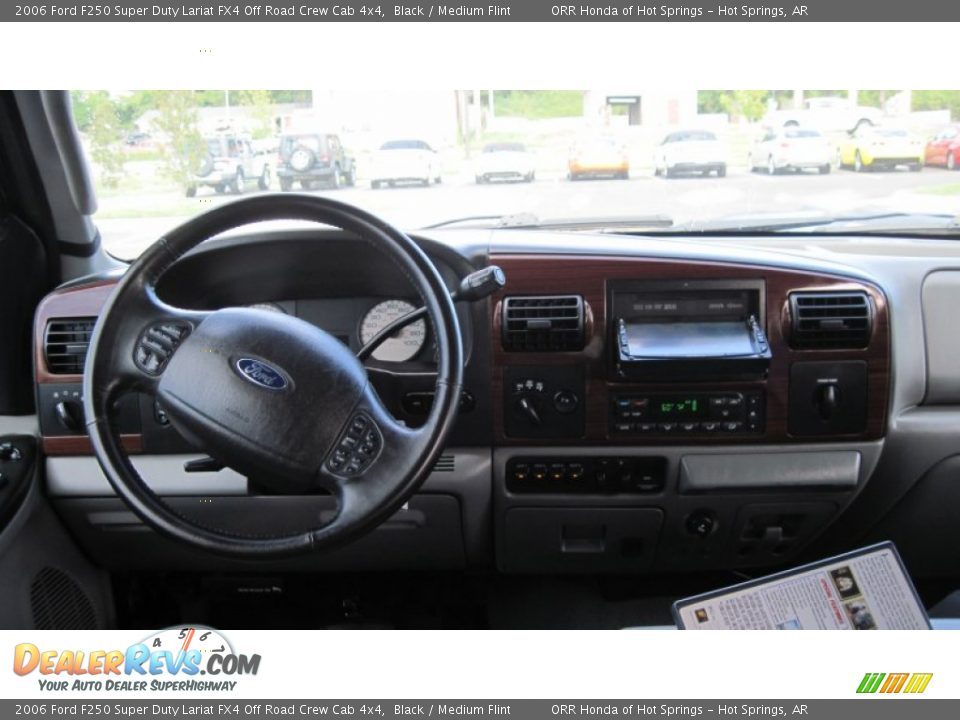 2006 Ford F250 Super Duty Lariat FX4 Off Road Crew Cab 4x4 Black / Medium Flint Photo #22