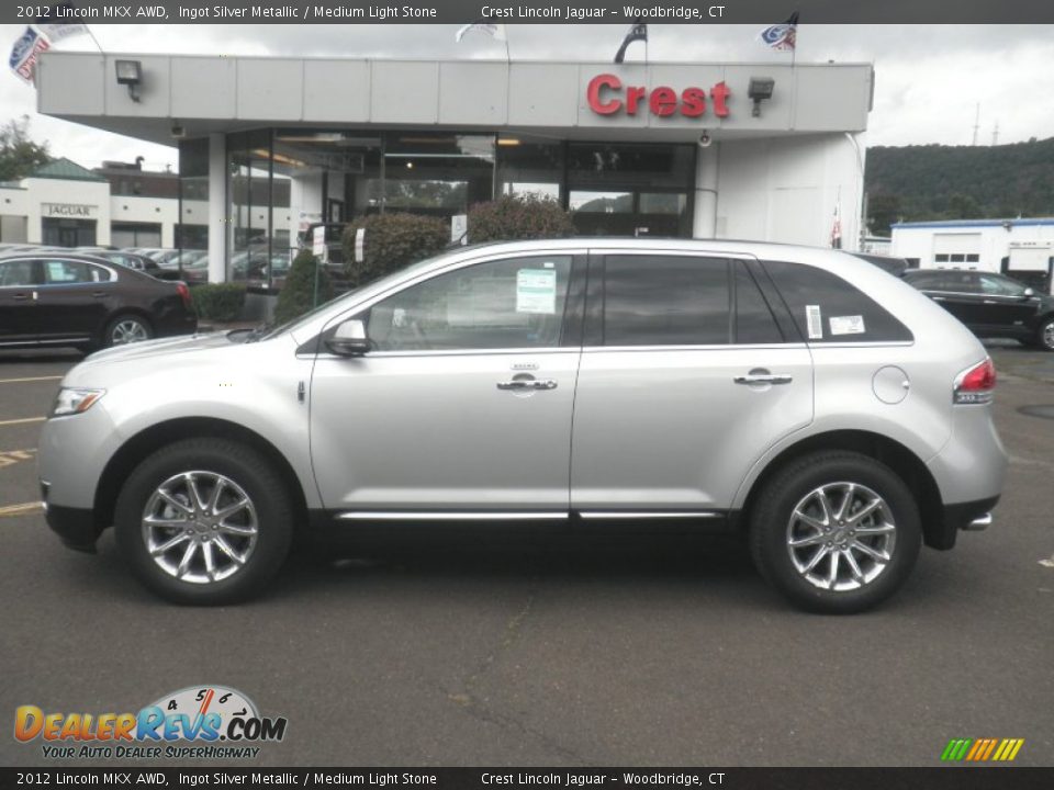 2012 Lincoln MKX AWD Ingot Silver Metallic / Medium Light Stone Photo #1