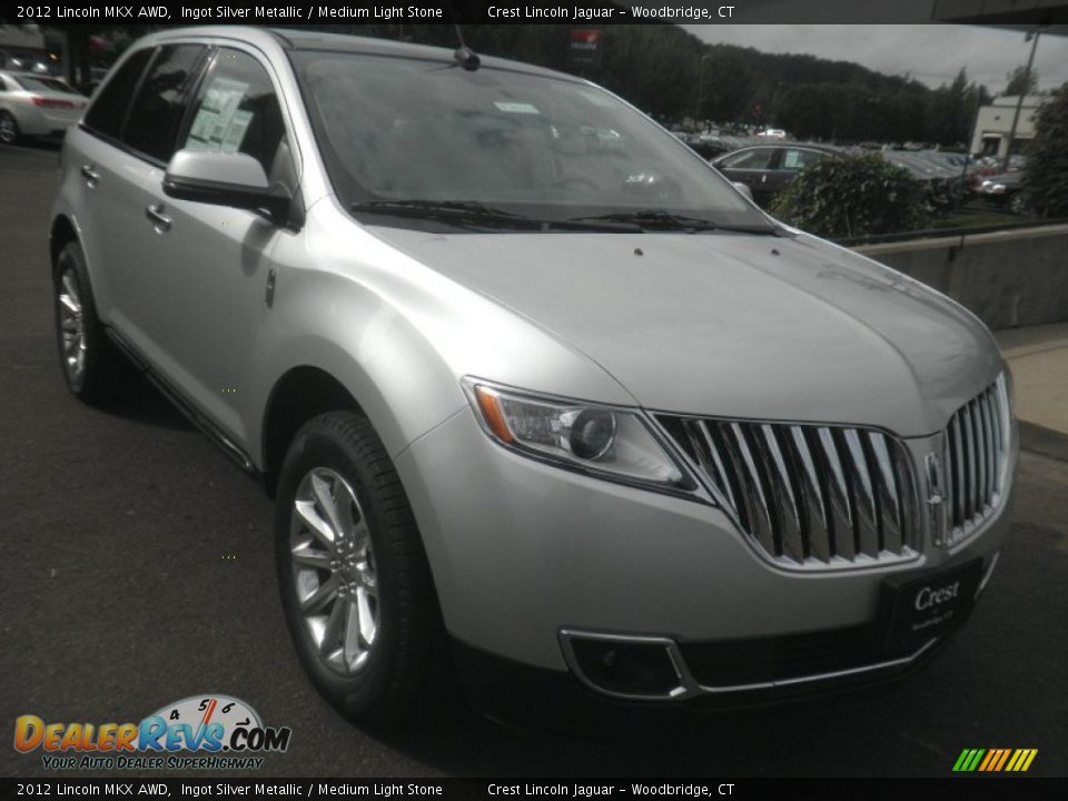 2012 Lincoln MKX AWD Ingot Silver Metallic / Medium Light Stone Photo #4