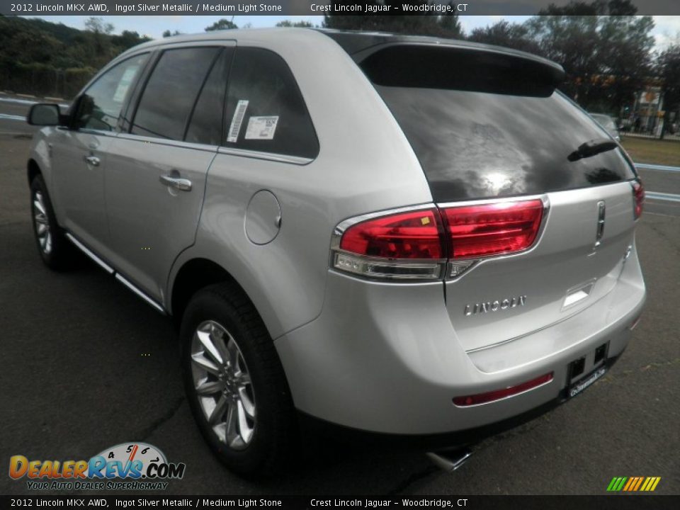 2012 Lincoln MKX AWD Ingot Silver Metallic / Medium Light Stone Photo #5