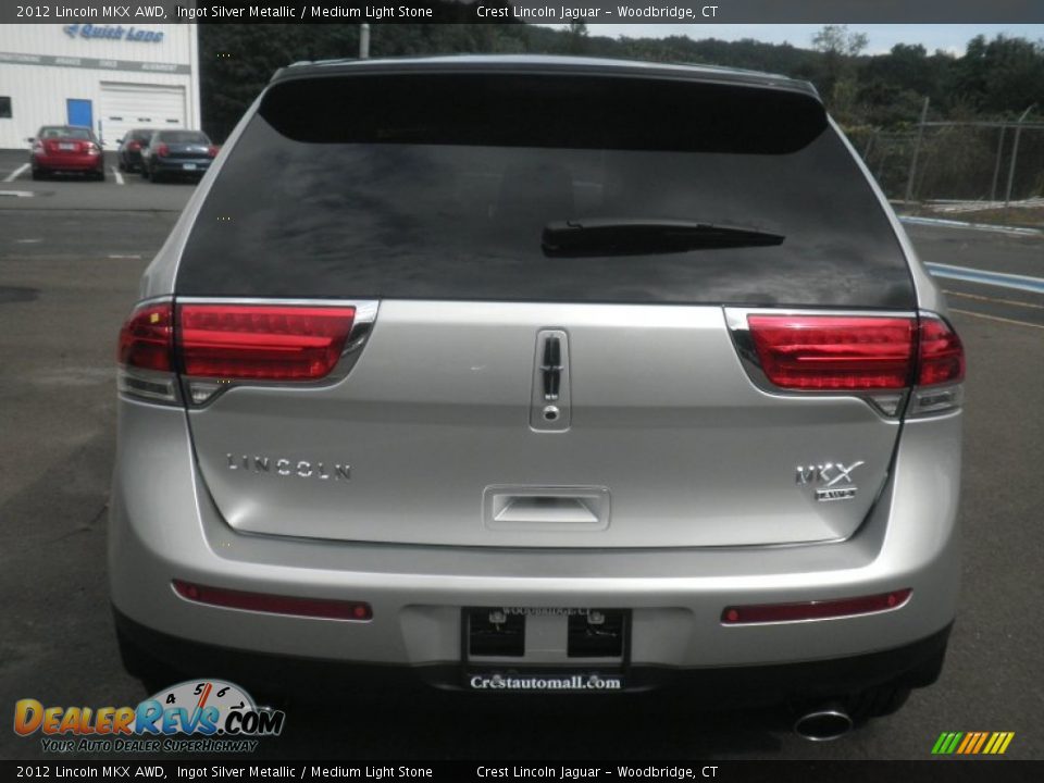 2012 Lincoln MKX AWD Ingot Silver Metallic / Medium Light Stone Photo #6