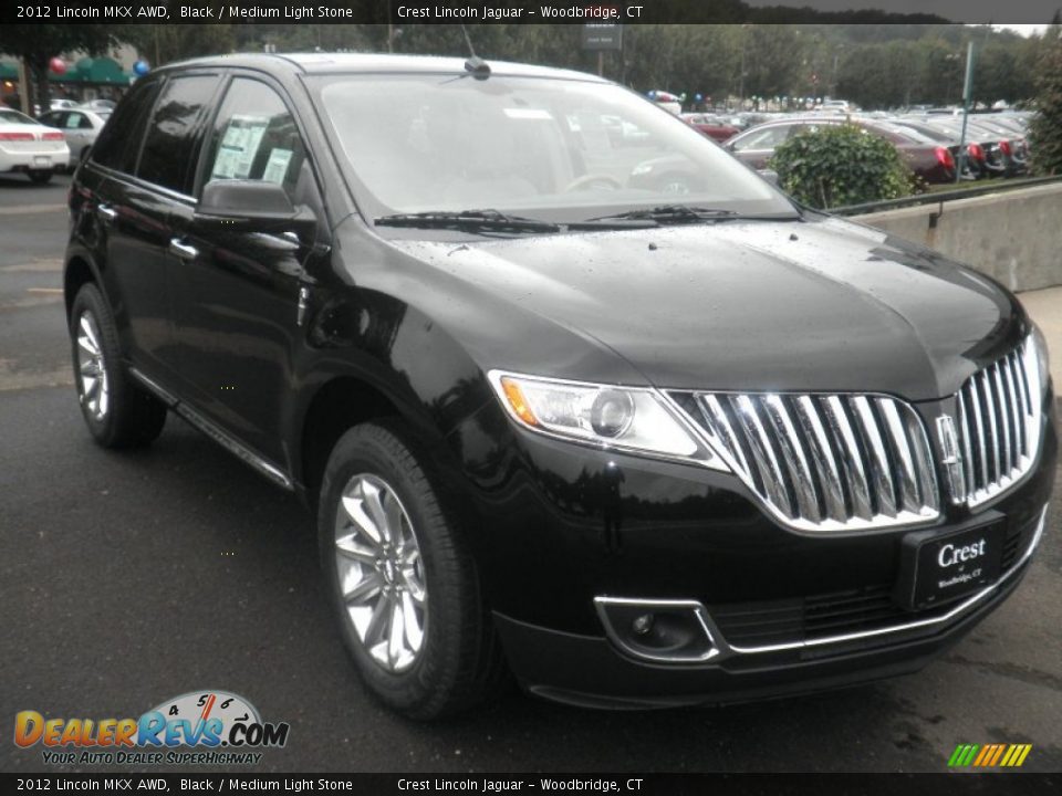 2012 Lincoln MKX AWD Black / Medium Light Stone Photo #4