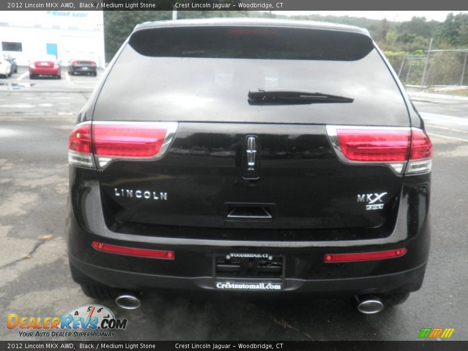 2012 Lincoln MKX AWD Black / Medium Light Stone Photo #6