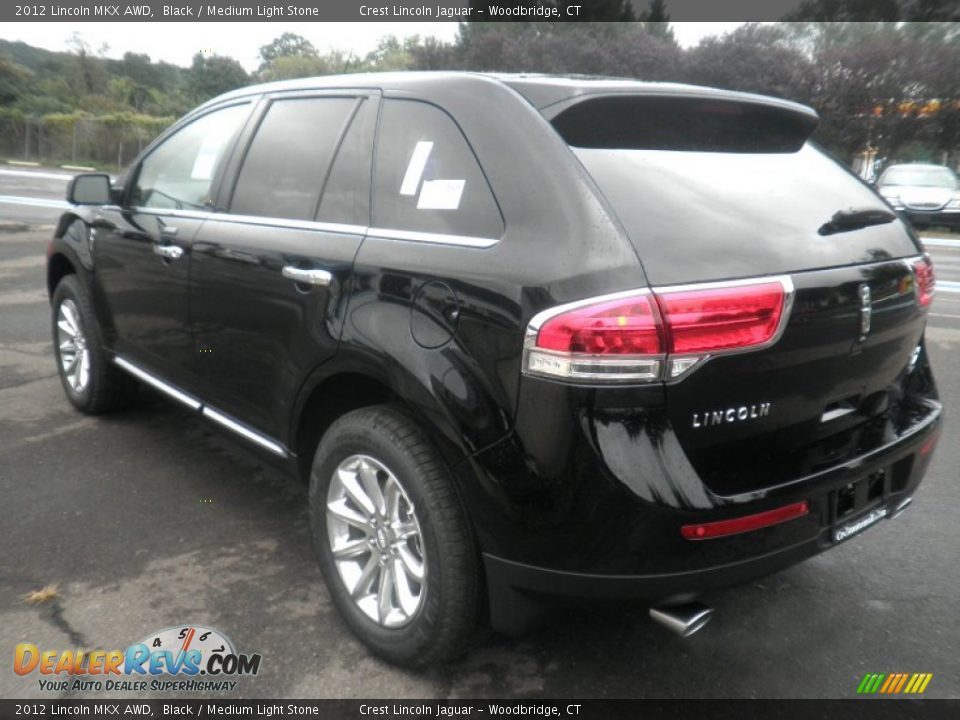 2012 Lincoln MKX AWD Black / Medium Light Stone Photo #7