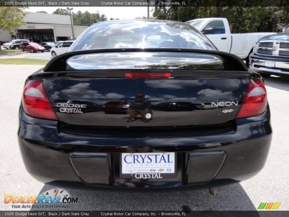 2005 Dodge Neon SXT Black / Dark Slate Gray Photo #8
