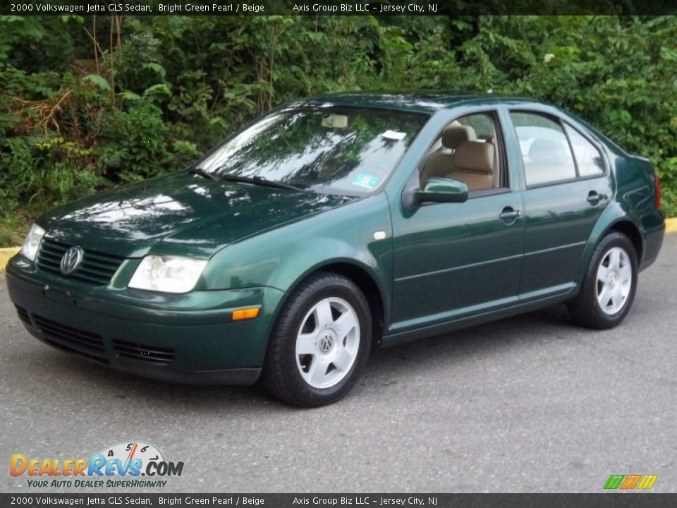 2000 Volkswagen Jetta GLS Sedan Bright Green Pearl / Beige Photo #1