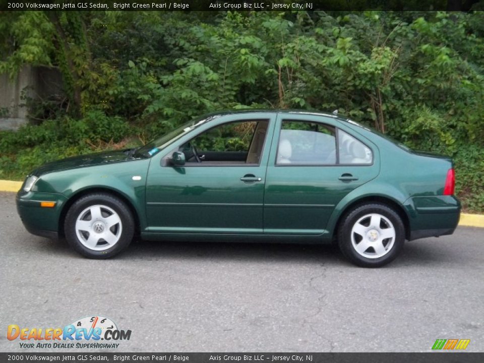 Bright Green Pearl 2000 Volkswagen Jetta GLS Sedan Photo #2