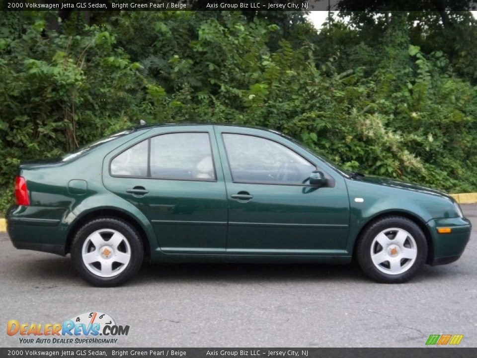 Bright Green Pearl 2000 Volkswagen Jetta GLS Sedan Photo #4