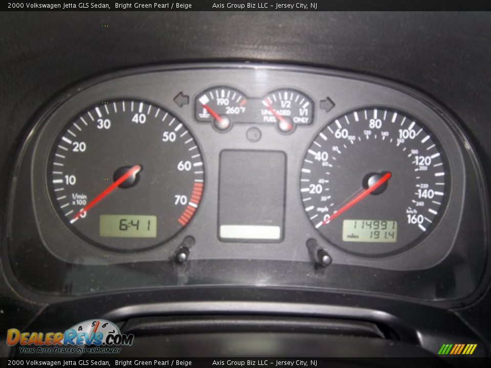 2000 Volkswagen Jetta GLS Sedan Bright Green Pearl / Beige Photo #8