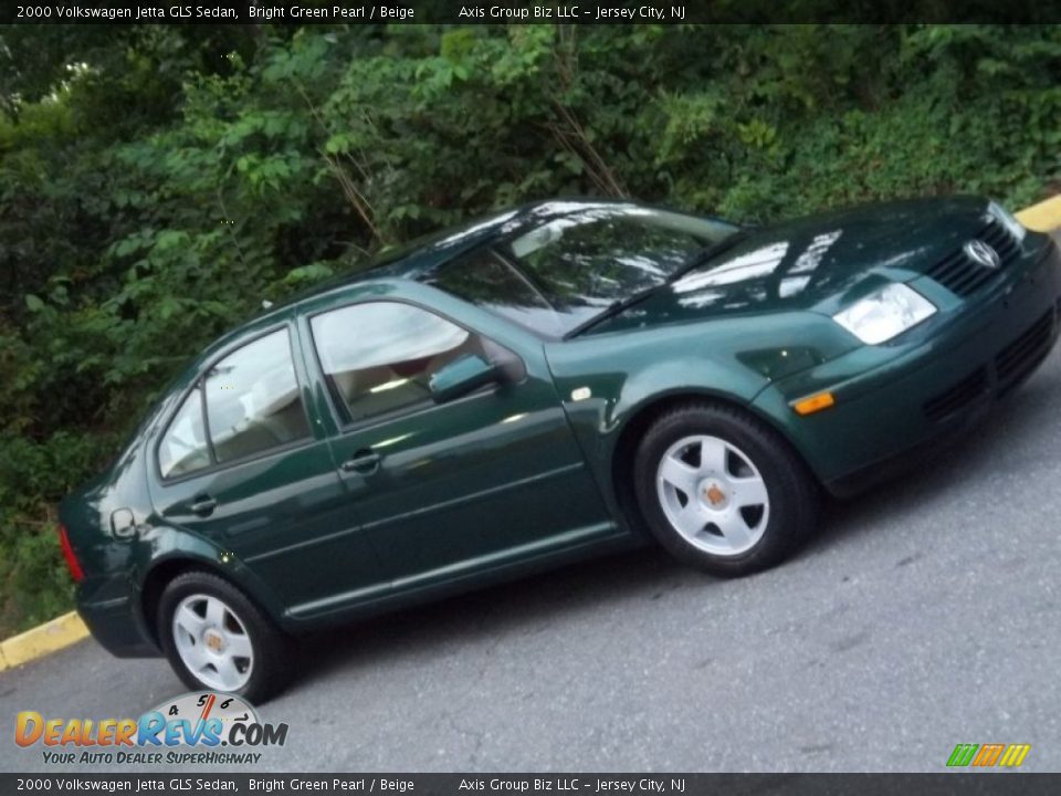 2000 Volkswagen Jetta GLS Sedan Bright Green Pearl / Beige Photo #17