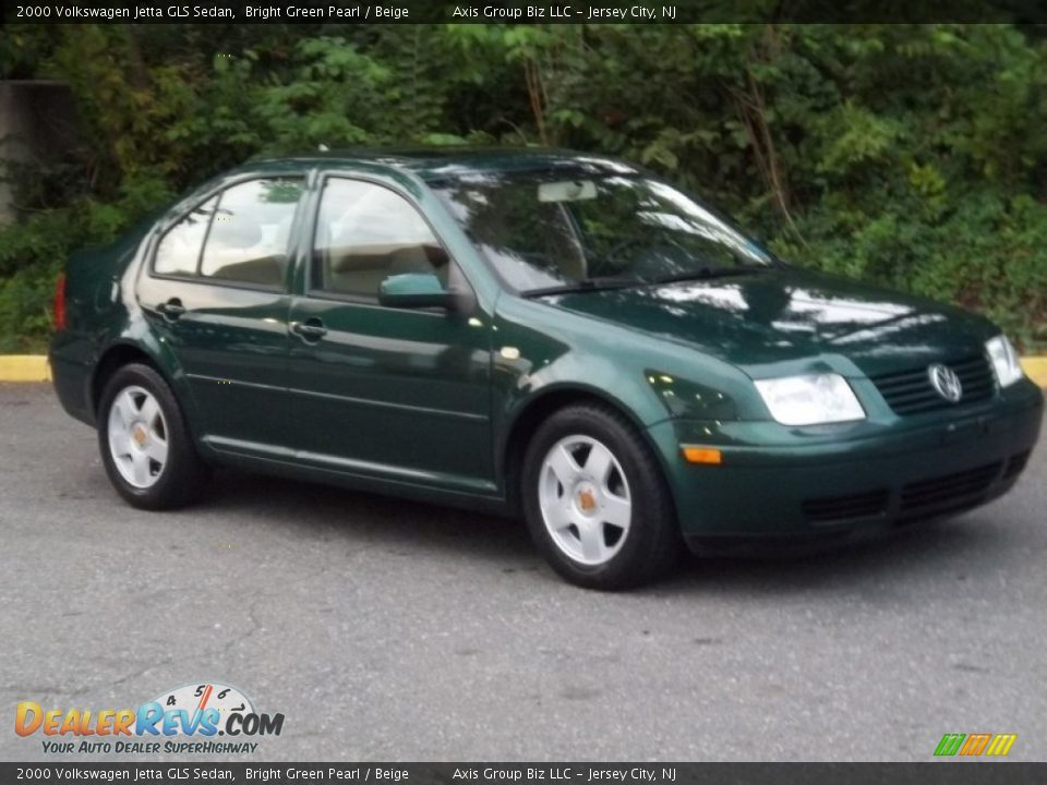 2000 Volkswagen Jetta GLS Sedan Bright Green Pearl / Beige Photo #18