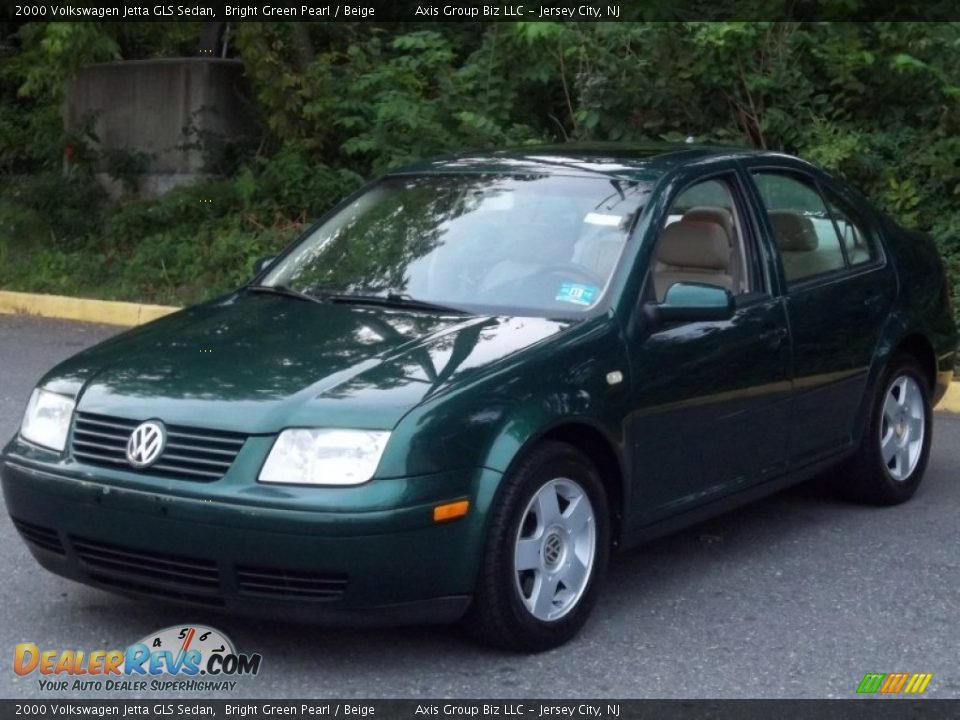 2000 Volkswagen Jetta GLS Sedan Bright Green Pearl / Beige Photo #20